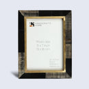 Horn Inlay Shagrin Picture Photo Frames Brown, 4x6 5x7