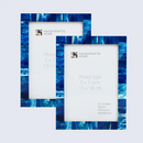 Decorative Photo Frame Classic Blue Pack of 2 - 5x7