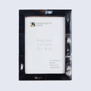 Picture Frames Essence Pattern Horn Inlay Collection in 3 Sizes, Black