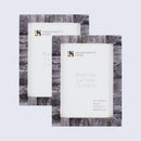 Picture Frames Classic Pattern Bone Inlay Collection in 3 Sizes, Pack of 2 - Grey