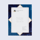 Picture Frames Menton Blue Pattern Resin Inlay Collection in 3 Sizes