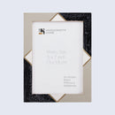 Picture Frames Menton Grey Pattern Resin Inlay Collection in 3 Sizes