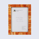 Picture Frames Classic Pattern Bone Inlay Collection in 27 Sizes, Orange