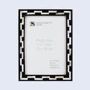 Picture Frames Pearlescent Tiptoe Pattern Mother of Pearl & Resin Collection in 3 Sizes