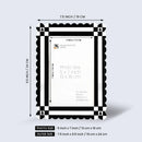 Picture Frames Chalet Nair Pattern Resin Inlay Collection in 2 Sizes