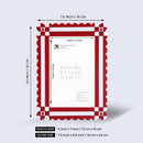 Picture Frames Chalet Rusch Pattern Resin Inlay Collection in 2 Sizes