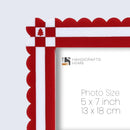Picture Frames Chalet Rusch Pattern Resin Inlay Collection in 2 Sizes
