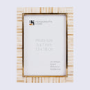 Picture Frames Halo Keys Pattern Bone Inlay White in 3 Sizes