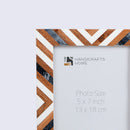 Picture Frames Marquet Cosmo Pattern Resin Inlay Collection in 8 Sizes, Pack of 2