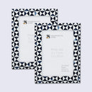 Picture Frames Marquet Indigo Pattern Resin Inlay Collection in 8 Sizes, Pack of 2