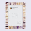 Picture Frames Pearlescent Hologram Pattern Bone Inlay Collection in 3 Sizes