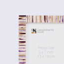 Picture Frames Pearlescent Hologram Pattern Bone Inlay Collection in 3 Sizes