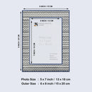 Decorative Photo Frame - Rhythm Waves Collection, 5x7
