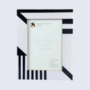 Picture Frames Silhouette Shaped Pattern Bone Inlay Collection in 2 Sizes