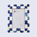 Scalloped Picture Frames Combo Pack of 5, Blue & White