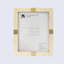 Resin Inlay Deco White Picture Frame For Desk & Wall-3 Sizes