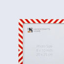 Picture Frames Candy Cane Strawberry Pattern Bone & Resin Inlay Collection in 3 Sizes, Pack of 2
