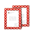 Picture Frames Casablanca Pimienta Pattern Resin Inlay Collection in 3 Sizes, Pack of 2