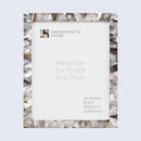 Picture Frames Pearlescent Ebony Pattern Mother of Pearl Collection in 3 Sizes