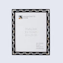 Picture Frames Pearlescent Tiptoe Pattern Mother of Pearl & Resin Collection in 3 Sizes