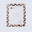 Picture Frames Artic Stone Pattern Bone Inlay Collection in 3 Sizes