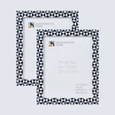 Picture Frames Marquet Indigo Pattern Resin Inlay Collection in 8 Sizes, Pack of 2