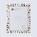 Picture Frames Pearlescent Chase Pattern Mother of Pearl Collection in 3 Sizes