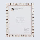 Picture Frames Pearlescent Fossil Pattern Mother of Pearl & Resin Collection in 3 Sizes