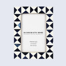 Picture Frames Indigo Bone Inlay Collection in Blue, 4x6