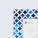 4x6 Picture Frame Mosaic Star - Available in Blue White