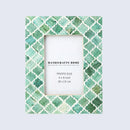 Picture Frames Moroccan Pattern Bone & Resin Inlay Collection in 5 Color Options | 1.75" Border Width
