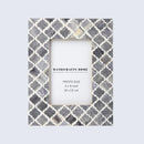Picture Frames Moroccan Pattern Bone & Resin Inlay Collection in 5 Color Options | 1.75" Border Width