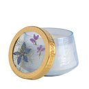 Accent Watercolor Pressed Floral Candle - Berry Fig
