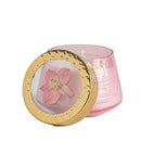 Petite Watercolor Pressed Floral Candle - Luna Flower