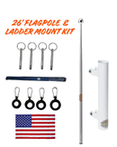 RV Flagpole Kit – Telescoping Pole + Ladder Mount | Poles and Holders