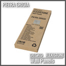 Flexible 3D Stone Wall Panels - PIETRA GRIGIA - Box of 16 panels (35.4" x 11.8") 46.5 sqft coverage | DECKO Flexistone
