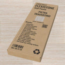 Flexible 3D Stone Wall Panels - <b>PIETRA TRAVERTINO GOLD</b> - Box of 16 panels (35.4" x 11.8") <b>46.5 sqft</b> coverage | DECKO Flexistone