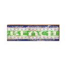 Beach Starfish Sign | Wall Art Print on Real Wood