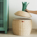 Pineapple Rattan Storage Basket Natural - Large