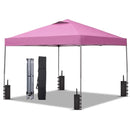 Ainfox 10 x 10 ft Pop-Up Canopy  Patio Canopy With 4 Sand bags For Patio,Garden,Party