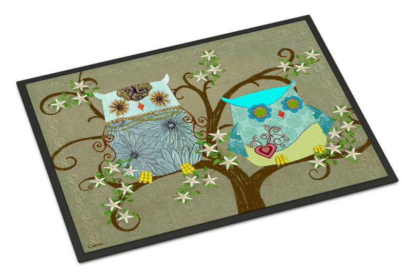 The Friendly Ladies Owl Indoor or Outdoor Mat 18x27 PJC1094MAT