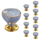 Mascot Hardware Tropical Leaves 1-2/3 in. White Cabinet Knob (Pack of 10)