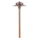 PLB04 Two Tier Brass LED Pagoda Low Voltage Pathway Light