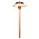 PLB04 Two Tier Brass LED Pagoda Low Voltage Pathway Light
