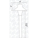 PLB06 12V G4 Snub Low Voltage Heavy Duty Cast Brass Outdoor LED Pathway Light