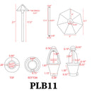 PLB11 Brass LED Low Voltage Pathway Outdoor Lighting Landscape Fixture
