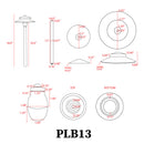 PLB13 Two Tier Brass Pathway Low Voltage Pagoda Light Led Landscape Lighting Fixture