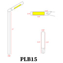 PLB15 Adjustable 3W 3000K Warm White Integrated LED Brass Round L-Shaped Low Voltage Pathway Light