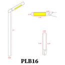 PLB16 Adjustable Lamp Ready Brass Round L-Shaped Low Voltage Pathway Light