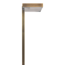 PLB20 Cast Brass Sqaure Top LED Low Voltage Pathway Outdoor Lighting Landscape Fixture
